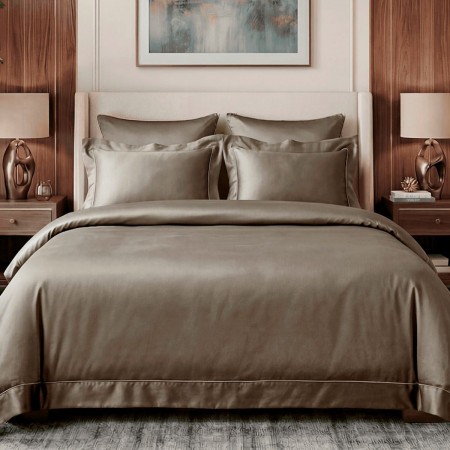 ПОСТЕЛЬНОЕ БЕЛЬЁ МАКО-САТИН "КЛАССИКА" КОРИЦА